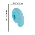 thumbnail image 4 of LoveLine Tic-tac Tapping Swirl Rechargeable Silicone Clitoral G-Spot Vibrator, Blue, 4 of 6