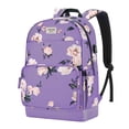 thumbnail image 1 of Mochila para portátil MOSISO Camellia de 15,6 a 16 pulgadas, poliéster, color morado, 1 of 6