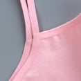 thumbnail image 2 of Girl Bra Training Bra Fit for 8-12Years Cotton Padded Cotton Breathable Cami Bra Elastic Shoulder Straps with Bralette Straps, 2 of 5