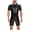 Black, variant on Men Shiny Leather Bodysuit, Sexy Zipper Open Crotch, Latex Leotard Crotchless