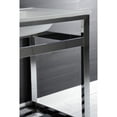 thumbnail image 2 of Kingston Brass VWP3122A1 Quadras 31" Ceramic Console Sink with Steel Base and Shelf (1-Hole), White/Chrome, 2 of 8