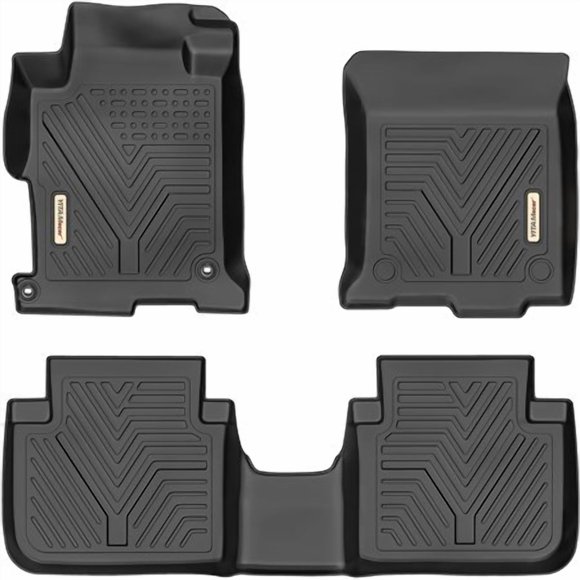 YITAMOTOR Floor Mats Compatible with Honda Accord Custom fit Floor Liners for 2013-2017 Honda Accord Sedans 1st & 2nd Row All Weather Protection Black