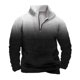 thumbnail image 2 of Sudadera sin capucha para hombre, informal, a la moda, con cuello alto, estampado de calaveras, cremallera, jersey de manga larga, blusa de poliéster para hombre, 2 of 4