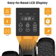thumbnail image 3 of SHOUFTW Electric Under Desk Elliptical, Portable Leg Exerciser with Remote and LCD, Plastic Pedal Trainer for Seniors, Home Office, Rehab, Orange, 3 of 7