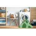 thumbnail image 2 of Ahgly Company Tapis Rond Lavable en Machine Intérieur Transitionnel Vert Lime Foncé, 4 Pieds Rond, 2 of 7
