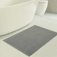 thumbnail image 5 of American Soft Linen, Silicone Backing Bath Rug, 100% Cotton 20x34 inches, Soft Absorbent Bath Mat Rugs, Rockridge Gray, 5 of 6