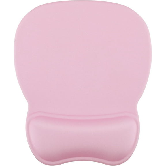Ergonomic Mouse Pad with Wrist Support Gel Mouse Pad with Wrist Rest, Comfortable Computer Mouse Pad for Laptop, Pain Relief Mousepad for Office & Home, 9.4 x 8.1 in, Pure Pink