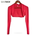 thumbnail image 6 of Women's Shrug Short Cardigan Tops Autumn Casual Fashion Long Sleeve Sweaters Stretchy Slim Open Stitch LOVE DOCK Shrugs 2579, 6 of 6