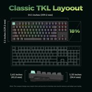 Keychron K8 HE TKL Wireless RGB Magnetic Switch Keyboard, Rapid Trigger, QMK, 2.4G/BT, Standard Black