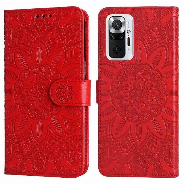 Funda tipo cartera GANGXUN para Xiaomi Note 10 Pro 4G , diseño girasol, cuero PU, soporte, cierre magnético, tarjetero