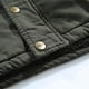 thumbnail image 5 of Hombres Casual Sólido Más Terciopelo Engrosamiento Cremallera Con Capucha Chaqueta De Manga Larga Abrigos Pompotops oipoqjl21068, 5 of 8
