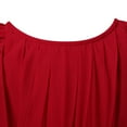 thumbnail image 3 of Little Girls Burgundy Belt Pleated Special Occasion Dress 5/6, 3 of 7