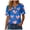 Blue, variant on UngA Women's 250 Years V-Neck T-Shirts USA 250Th Anniversary Graphic Tee Patriotic Tshirts for Women (Navy,M)