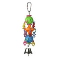 thumbnail image 2 of Super Bird Creations SB1083 Binky Bop Bird Toy - Engaging Enrichment Toy for Parrotlets, Parakeets, Cockatiels Toys, Small Plastic Bird Toys with Charms, Ideal for Medium Bird Size, 7.5" x 1.5", 2 of 8