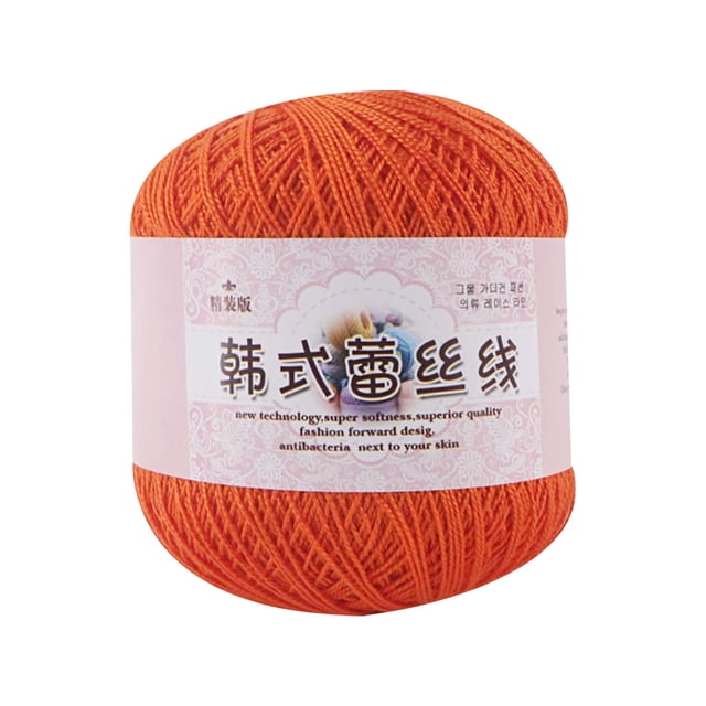 Fil pour le Crochet, Fil Dentelle Bricolage Tissé Mercerisé Bébé Fil Fin, Écheveau de 50 G/325 m de Fil Acrylique pour Tuques Écharpes Sacs Bricolages, Fil de Crochet pour le Crochet