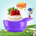 thumbnail image 6 of Baseball Helmet Ice Cream Snack Bowl Mini Baseball Party Dessert Ice Cream Bowl (White, 6 pcs), 6 of 7