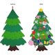 thumbnail image 2 of 3.7 Ft Diy Felt Christmas Tree Set With 25 Ornaments For Kids, Xmas Gifts, New, 2 of 3