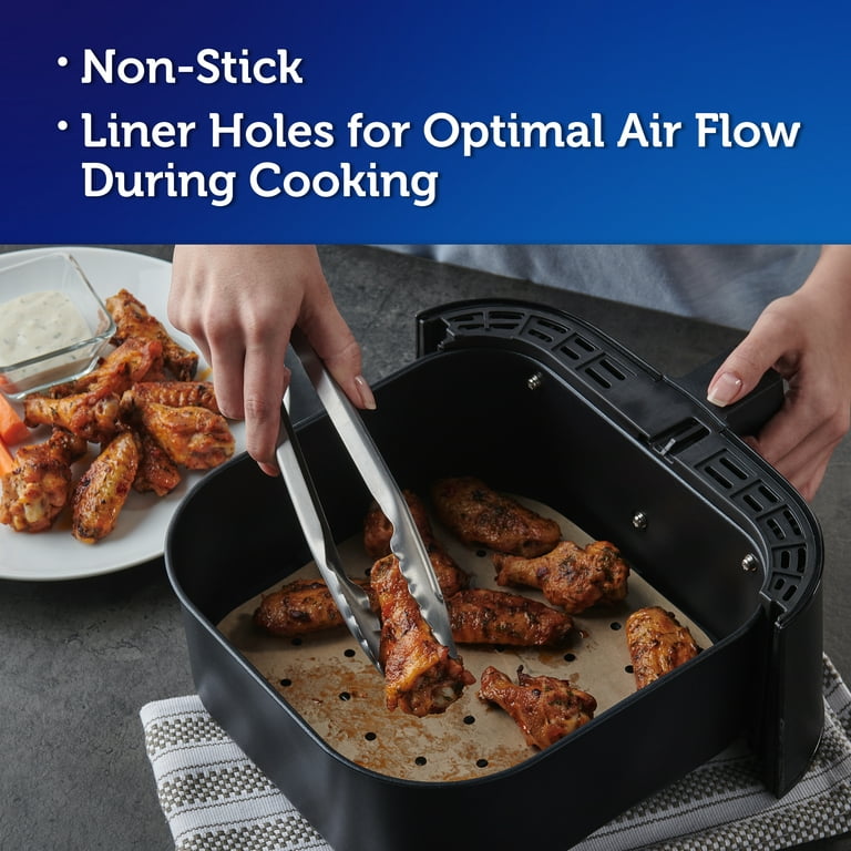 Air Fryer Tips and Recipes  I want to try the parchment paper liners, the  left looks like less clean up, but how does the air circulate the way it  should 