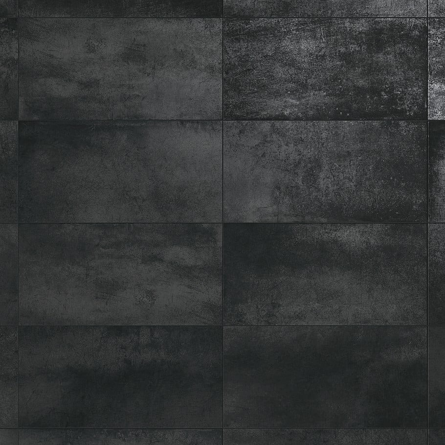 Bond Tile Fuse Black 12 in. x 24 in. Matte Porcelain Floor and Wall