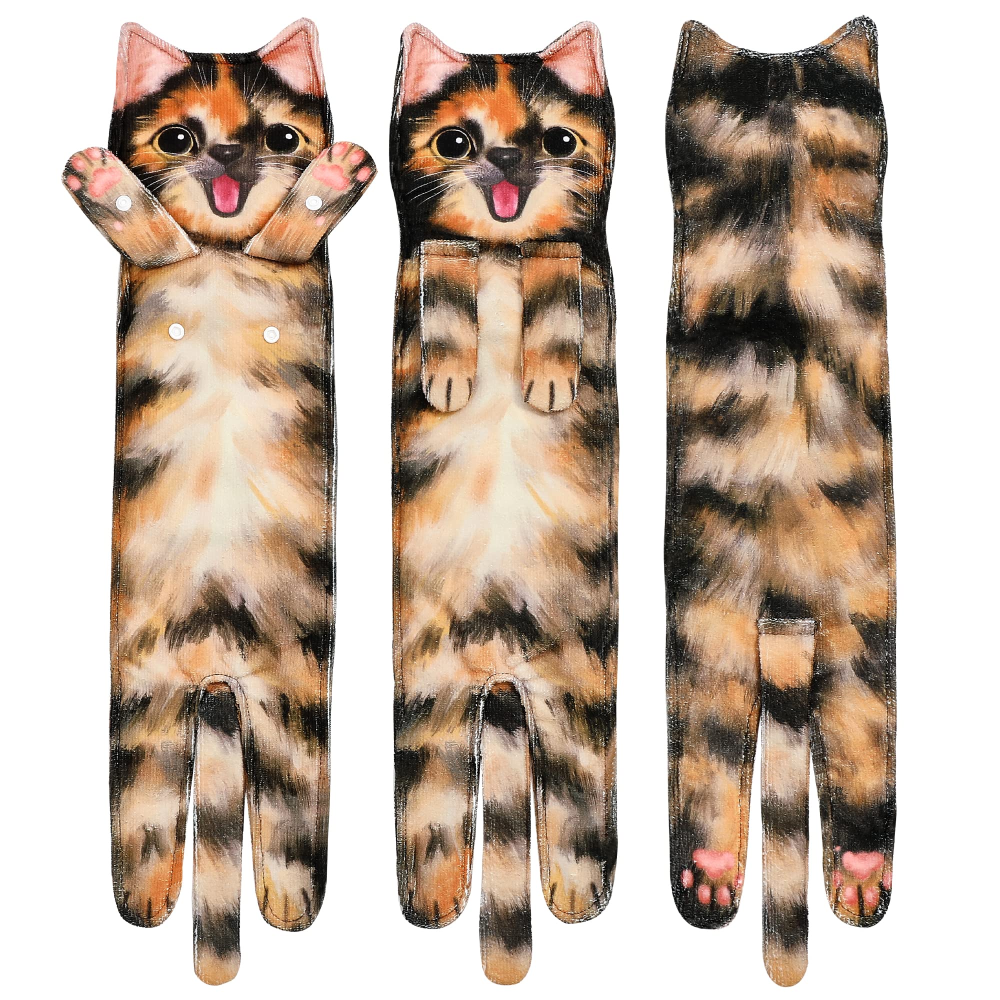 Fnochy Clearance Cute Cats Hand Towel For Bathroom Kitchen - Cute  Decorative Cats Decor Hanging Washcloths Face Towels Super Absorbent Soft