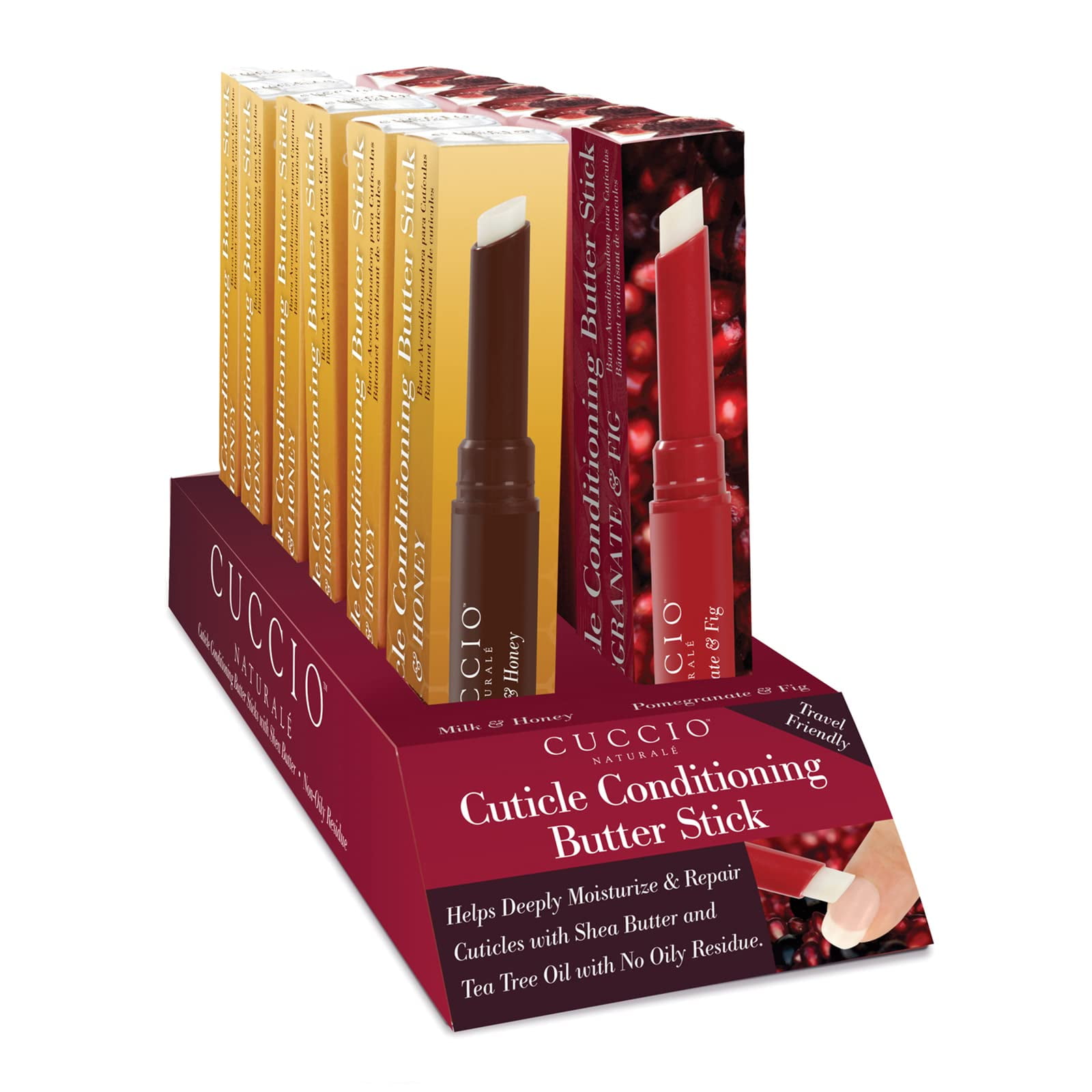 This Pomegranate & Fig Cuticle Conditioning Butter Stick Softens And