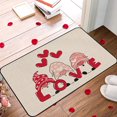 thumbnail image 1 of RBCKVXZ Decoraciones para San Valentín, Alfombras de felpa para San Valentín, Tapetes de cocina, Alfombras para sala de estar y dormitorio, Alfombras absorbentes antideslizantes para baño, 81 x 50, 1 of 7