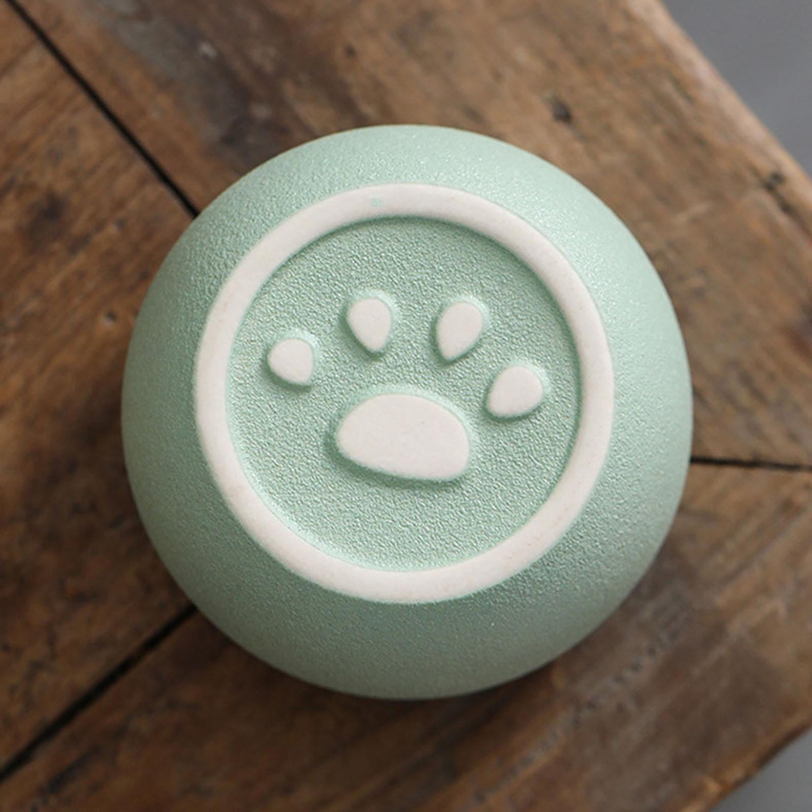 Nishiyuenyi Cat Shape Ceramic , Pet Decorative Urns for Ashes, 500ml Pots Jars Multi Green