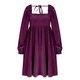 thumbnail image 5 of TaTaai Women's Party Velvet Dress Square Neck Long Sleeve Knee Length Elegant Casual Soft Stretchy Cocktail Evening Dress for Daily Gift, 5 of 9