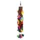 thumbnail image 2 of Percha para pájaros, soporte para percha de madera Natural, juguete para masticar con campana para guacamayos grises africanos, cacatúas, eclectus, 2 of 5