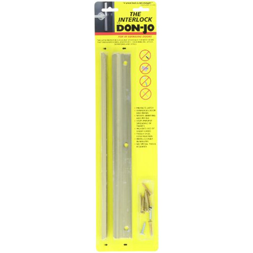 INSWING DOOR LATCH PROTECTOR 12" BRASS PLATED per 3 Each