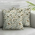 thumbnail image 3 of Creowell  Spring Daisy Floral Pillow Covers Brown Beige Vintage Flowers Decorative Pillow Cases   Print Throw Pillows Farmhouse Decor for Sofa Couch Cushion Outdoor, 3 of 5