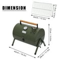 OUSGAR Portable Charcoal Grill Small Outdoor BBQ Smoker Grill Picnic