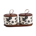 thumbnail image 3 of DOLITY Ceramic Jar Home Countertop Pantry Food Storage Jar for Sugar Pet Treat Rice 2 Ceramic Jars, 3 of 9
