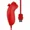 Rouge, variante sur DEBGFS Nunchuck Wii Manette de Jeu Vidéo Nunchuk avec Télécommande pour Console Nintendo Wii Wii U, Rose