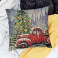 thumbnail image 2 of SHANXI Wood Merry Christmas Throw Pillow Covers Christmas Print Decorative Home Pillow Cases 20x20in, 2 of 5