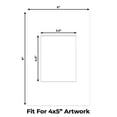 thumbnail image 2 of Off White Pebble Picture Frame Mat for 6x9 Frames - Fits 4x5 Photos - 10 Mats, 2 of 7