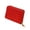 Red, variant on Women's Leather Wallet Zipper Around Purses Multiple Card Slots Credit Card Holder Students Portable Shopping Pockets Black