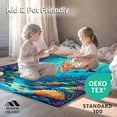 thumbnail image 4 of ODIKA 5'x7' Machine Washable Non-Slip Area Rug, Mermaid Lagoon Ocean Dreams High Traffic Rug, Blue, 67417, 4 of 7
