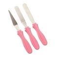 thumbnail image 1 of Leodye 3-piece Baking Spatula & Smoothing Knife Set Straight Curved Design Cake Decorating Piping Tool Accessory -0.98x8.85 in, 1 of 6