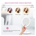 thumbnail image 3 of LED Makeup Mirror With Light Lamp With Storage Desktop Rotating Cosmetic Mirror Light Adjustable Dimming USB Vanity Mirror ,Widely Use, 3 of 7
