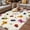 Off White, variant on Cute Butterfly Dragonfly Outdoor Rug for Patio/Deck/Porch, Non-Slip Large Area Rug 4 x 6 Ft, Farmhouse Botanical Floral Beige Indoor Outdoor Rugs Washable Area Rugs, Camping Rug Carpet Runner