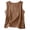 Coffee, variant on idosla Tank Tops Women Comfy Summer Sleeveless Crewneck Gauze Shirts Casual Blouse Cami Crop Tops (Coffee, XL)