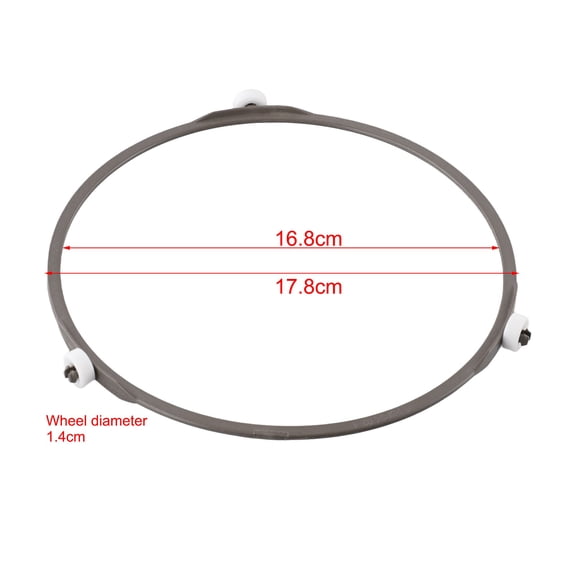 1pc Microwave Oven Glass Turntable Bracket Base Tray Rotating Ring Stand With Three Small Wheels Kitchen Tools
