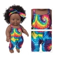 thumbnail image 5 of Baby Toy HUOGUO Bebé negro africano de piel negra de 30 cm con falda de encaje, 5 of 5