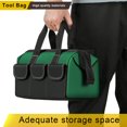 thumbnail image 3 of Primegos Sac à Outils avec Poignée Fermeture Éclair Conception à Grande Ouverture Grande Capacité Tissu Imperméable Sac Fourre-Tout Robuste avec Poches, 3 of 8