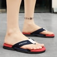 thumbnail image 3 of Mens Fashion Orthotic Flip Flops Slip On Lightweight Comfortable Thick Cushion Yoga Mat Thong Sandals With Plantar Fasciitis Arch Support, 3 of 5