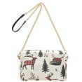 thumbnail image 2 of FORMRS Women Crossbody Purse with Chain Strap Vegan Leather Shoulder Handbag, Beige Christmas Plaid, 2 of 7