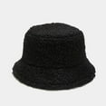 thumbnail image 5 of CoCopeaunts Black Bucket Hat Lamb Thickening Warm Basin Hat for Women Outdoor Fisherman Hat Four Seasons Wild Wear, 5 of 8