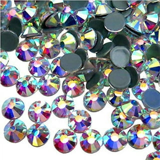 Jollin Glue Fix Crystal Flatback Rhinestones (ss20 576pcs, Blue Zircon)