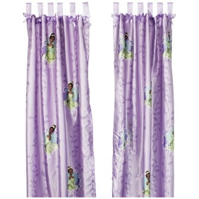 1pc Disney Princess And The Frog Drapery Panel Purple Tiana Window